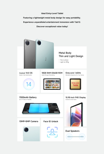 Fossibot Tab 12 10.95 "6GB + 256GB 7000mAh Android 14 <span class=keywords><strong>Tablet</strong></span> PC với bàn phím 4 gam/Wifi kinh doanh & giáo dục sử dụng - Product Image 4