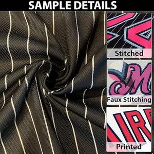 เสื้อเบสบอลสีดำและสีชมพูสำหรับผู้ชายผู้หญิงเยาวชน | ชื่อส่วนตัวหมายเลขโลโก้ | ชุดกีฬาพิมพ์หรือเย็บ - Product Image 5