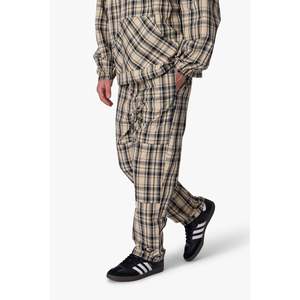 Pantalones con estampado tartán-Crema - Product Image 3