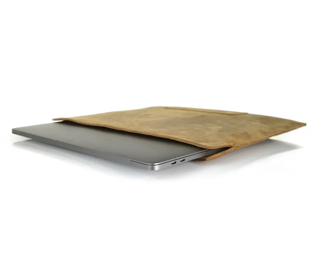 Kunden spezifische Laptop-Leder hülle Hochwertige Laptop-Hülle aus echtem Leder Schutzhülle Laptop-Hülle für das tägliche Leben