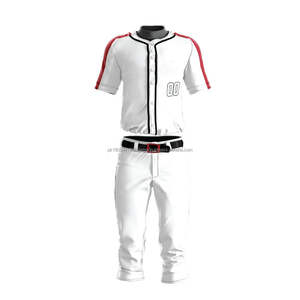 New Arrival Sports Wear Spandex/Polyester Fabric Baseball Uniform Sets Quick Dry Customizable for Men Made in Pakistan - Product Image 1