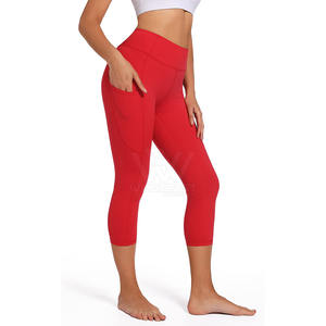 Spandex Poliéster Último diseño Cómodo Mujeres Yoga Pantalones Gimnasio Desgaste Cintura elástica Yoga Leggings - Product Image 3