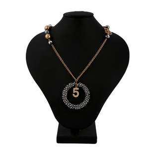 Women's Fancy Chain <b>Locket</b> - Golden & Grey - Product Image 2