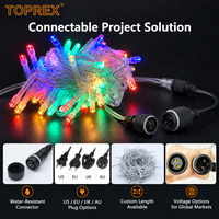 Guirlande lumineuse LED d'extérieur économique et élégante de 10 m, étanche IP46, blanc chaud, pour la décoration des fêtes