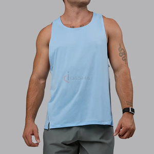 Camiseta sin mangas para correr, chaleco de gimnasio de malla de alta calidad, entrenamiento físico, entrenamiento al aire libre, fabricante de ropa deportiva - Product Image 2