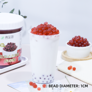 Großhandel Lieferant bereit, rote Bohnen Gelee knallen Boba Ball Perlen platzen Boba Saft Bälle für Bubble Tea Zutaten zu essen - Product Image 2