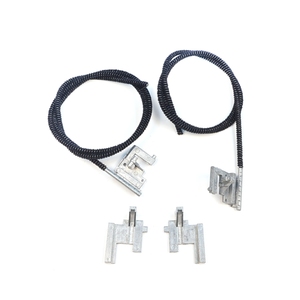 Câbles Bowden de commande de toit ouvrant BSR673 gauche et droit avec charnières de fixation métalliques pour Clio MK2 1998-2012 - Product Image 1