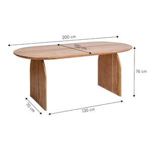 Mesa de comedor de madera de acacia Paulo - Product Image 5