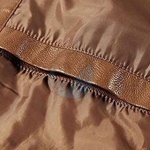 2024 ventes directes d'usine sur mesure hommes véritable peau de mouton veste en cuir haute rue Style fermeture éclair bas quantité minimale de commande hiver - Product Image 6
