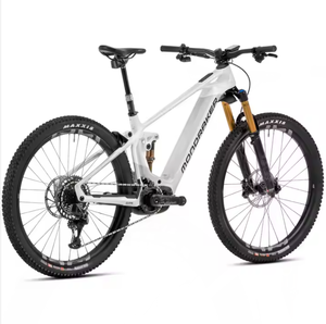 VENTAS EN TIENDA Bicicleta Eléctrica Crafty-S Carbon RR SL E-MTB Enduros/AM Plateada/Blanca con Batería Integrada de 60v ENTREGA RÁPIDA - Product Image 4