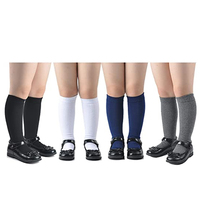 Calcetines Escolares para Niñas, Niños, Hombres y Mujeres, Diseño de Cable Sólido, Color Personalizado, Antibacterianos, Temporada de Primavera, Invisibles, Altos