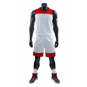 Maillots de basket-ball personnalisés athlétiques blancs réversibles en maille pour hommes uniformes d'équipe en vrac grande taille imprimés Technics ensembles pour hommes - Product Image 2