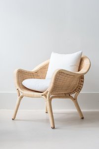 Eco-Friendly Rattan Arm <b>Chair</b> for Home Office <b>Living</b> <b>Room</b> Bedroom-Stylish Leisure Coffee <b>Chair</b> Chaise <b>Lounge</b> - Product Image 5