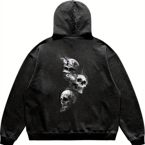 Sudadera con Capucha de Invierno para Hombre, Personalizada, Gruesa, Lavada al Ácido, con Estampado Digital de Moda para Hombre y Mujer - Product Image 1