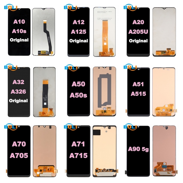 Original Mobile Phone Lcds for Samsung A10 A12 A13 A14 A20 A23 A22 A32 A33 A34 A50 A51 A53 A54 5G LCD Display Screen Replacement