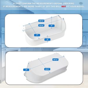 Frigidaire Refrigerator Door Bin 240356401 Compatible <b>Plastic</b> <b>Shelf</b> Replacement New Condition Electric Power for Household Use - Product Image 3