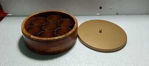 Tazón Redondo de Madera Esmaltada Decorativa Ecológica, Pintado a Mano, Diseño Elegante, Apto para Lavavajillas, Personalizable para Exhibición en la Mesa - Product Image 6