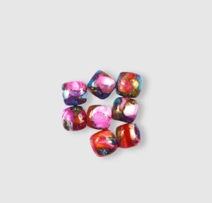 Natural Rosa Dalia cobre turquesa cojín forma Flatback cabujón piedra preciosa para la fabricación de joyas pulsera de proveedor al por mayor - Product Image 5