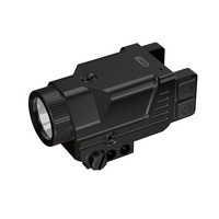 Lunette de visée laser bleue étanche IPX7 pour la chasse, lampe torche tactique LED avec mode stroboscopique - Projecteur rechargeable en aluminium