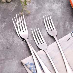 Mini Snappy Luxury Silver <b>Forks</b> (Set of 4) Small Metal Dinner and Fruit <b>Forks</b> with Tableware for Home and Restaurant Use - Product Image 4