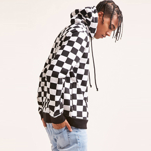 Logo personnalisé de haute qualité poids lourd lavé à l'acide en détresse surdimensionné blanc vieux Vintage sweat pull à capuche pour hommes - Product Image 2