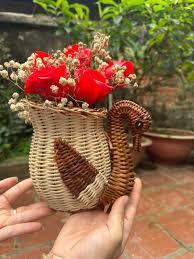 2025 Rattan Vase For Tree Handicraft Round Hanging <b>Baskets</b> plant pot planter <b>basket</b> - Product Image 2