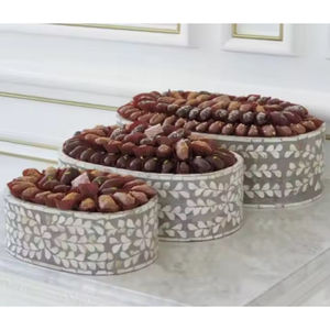 Plato para servir de Chocolate de diseño ventajoso, mesa de nácar, Plato decorativo para servir galletas dulces de Chocolate a la venta - Product Image 6