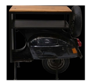 Công Nghiệp Cổ Điển Đồ Nội Thất Cổ Điển Thiết Kế Cổ Điển Cũ Xe Tay Ga Rắn Bằng Gỗ Trên Bàn Thanh, Nhà Hàng & Quán Cà Phê Thanh Xe Tay Ga Bảng - Product Image 3