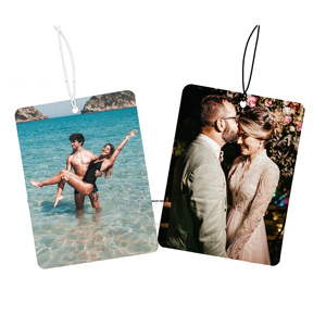 Souvenirs de mariage personnalisés, diffuseur de parfum pour <span class=keywords><strong>voiture</strong></span> avec <span class=keywords><strong>photo</strong></span> double face, feuille parfumée pour <span class=keywords><strong>voiture</strong></span>, cadeau d'anniversaire - Product Image 1