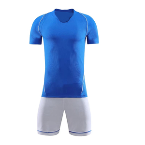 Vêtements de sport d'entraînement de football en polyester 100% bleu élégant pour adultes Maillots France - Product Image 5