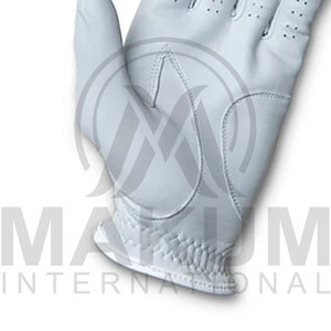 Gants de golf en cuir perforé blancs, antidérapants, à séchage rapide, respirants, pour hommes, femmes et jeunes sportifs - Product Image 3