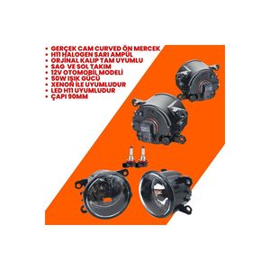 Juego de Faros Antiniebla Curvos para Renault Kangoo 2008-2019 con Bombillas SIS, Visibilidad Mejorada, 1 Año de Garantía, Talla Única, Turquía - Product Image 1