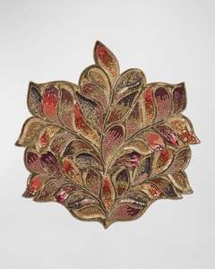 Handmade Classic Rubber Eco-Friendly Luxury Placemat Beautiful <b>Butterfly</b> Design Beaded Coasters <b>Tea</b>/Coffee Cups Dish Server - Product Image 1