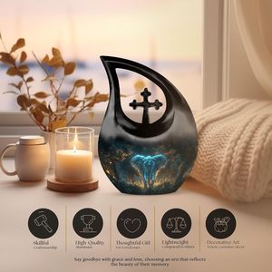 Elefante Metal Urna para Cenizas Mujeres Cremación Urnas para Cenizas Humanas Mini Urnas Adulto Hombre Pequeño para Cenizas Humanas Tamaño Personalizado - Product Image 4