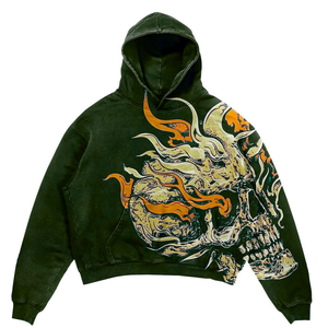 Sweat à capuche streetwear personnalisé pour hommes Sweat-shirt à capuche surdimensionné avec poche avant et polaire douce - Product Image 4