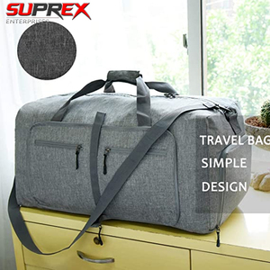 Sac de voyage pliable en nylon imperméable 40L, léger, portable, durable, multifonctionnel, pour week-end et sport - Product Image 5