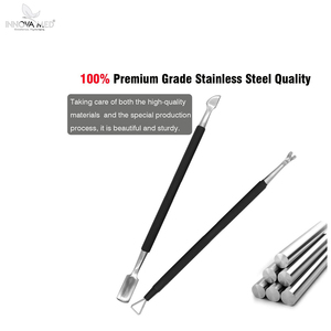 Trimmer Cuticle Nippers with Cuticle Pusher and Triangle Cuticle Nail Pusher Peeler Scrape <b>by</b> INNOVAMED INSTRUMENTS - Product Image 5