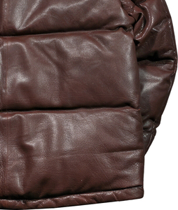 Men Brown Genuine <b>Sheepskin</b> Stand Collar Baggy Outerwear Winter Warm Thick Insulated Casual Padded Custom PufferMen's <b>Jackets</b> - Product Image 5