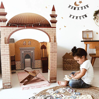 Masjid en carton personnalisé recyclable pour enfants maison de jeu mosquée en carton papier carton personnalisé décoration de la maison Europe nautique
