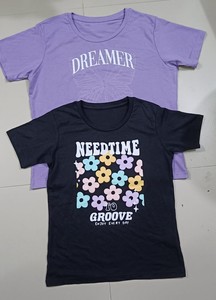 Camiseta de algodón de alta calidad para mujer, última moda de verano para mujer joven, ropa cómoda de manga corta, estilo informal - Product Image 3