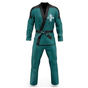 100% Material de algodón de ATLANTIC Jiujitsu Uniformes Impresión personalizada Manga larga de alta calidad para unisex - Product Image 1