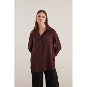 Blusa de encaje bordada con flores de verano para mujer con cuello tipo pañuelo - Product Image 3