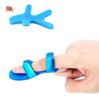 Attelle de protection pour doigts en alliage d'aluminium pour la rééducation et la correction des fractures des doigts.