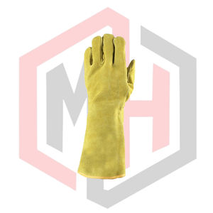 Leather Kevlar <b>Welding</b> <b>Gauntlets</b> Split 11 oz Customizable Length Anti-Static Tear-Resistant Breathable Silicone Free Powder-Free - Product Image 6