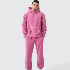 Ensemble survêtement personnalisé pour homme, sweat à capuche imprimé, jogging, couture contrastée, survêtement en coton lourd, sweat à capuche surdimensionné pour homme - Product Image 5