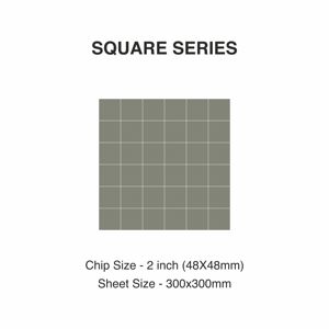 Azulejos de mosaico cuadrados de Oliva de 48mm modernos, porcelana de cerámica de cuerpo completo para decoración de suelo de pared de interior y exterior para hoteles - Product Image 2