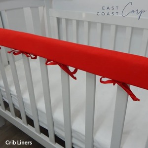 Couverture de rail de berceau 100% coton coussin de dentition couleurs unies - Product Image 2