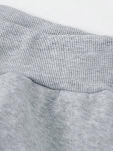 Chándal de talla grande ecológico hecho a medida para hombre, pantalones con capucha y cremallera completa, conjunto de 2 piezas al por mayor - Product Image 5