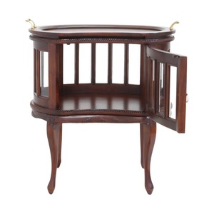 Antique Kidney Coffee Table with Top Tray Wooden Center Table for Interior Design of European Style Living Room Hotel Furniture - Product Image 2