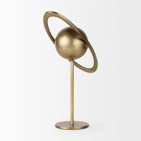 Globe en fer unique fabriqué avec une structure de cellule ouverte parfaite pour les environnements rustiques modernes ou steampunk